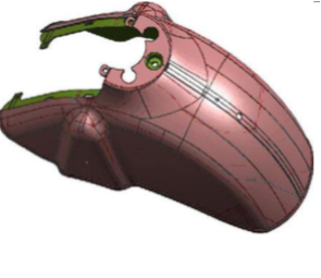 [GLEVA6BL] Retro Front fender section