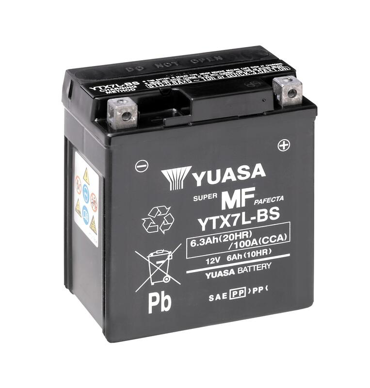 YUASA Battery Maintenance Free with Acid Pack - YTX7L-BS