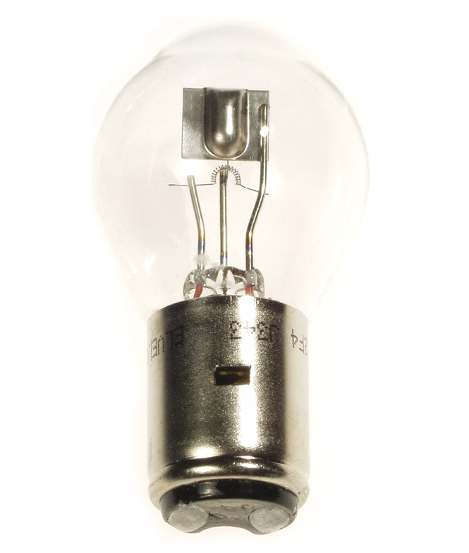 Ampoule 6V/25W/25W, socle: BA20d