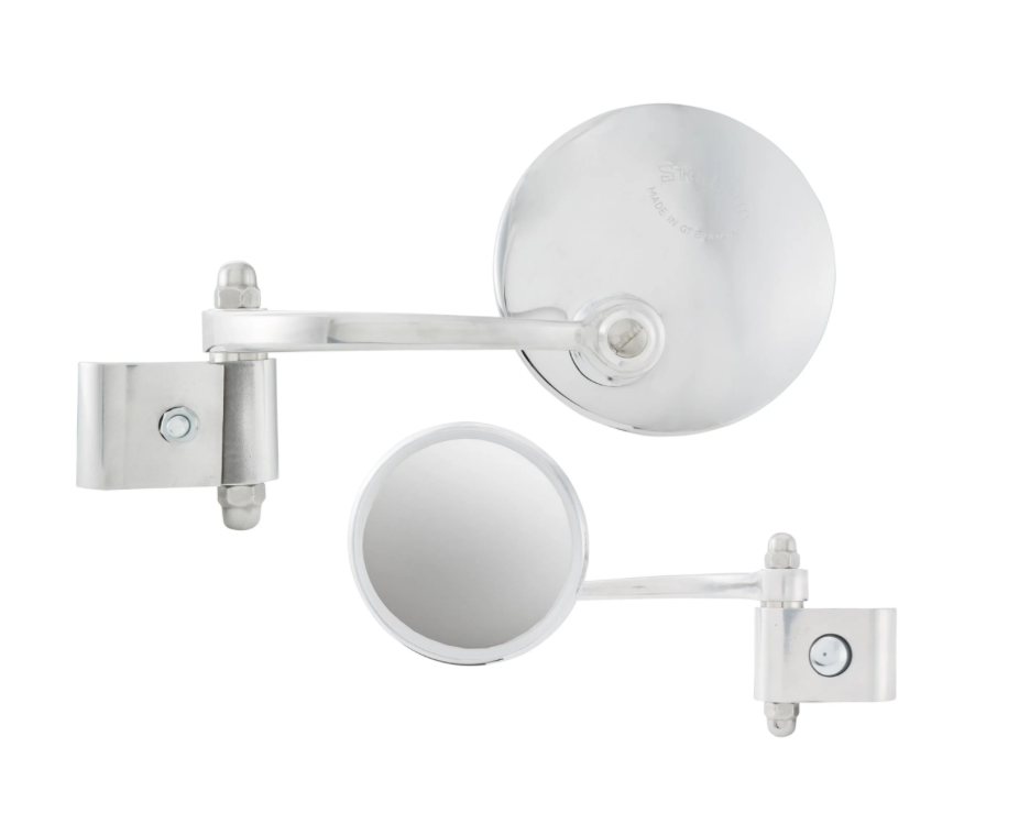 Clamp-on mirror stadium