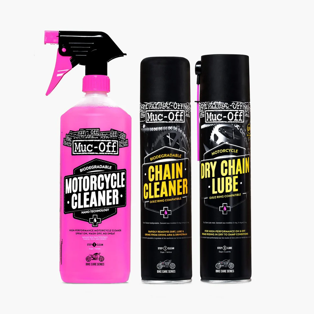 Muc-Off Motorcycle Clean & Lube Bundle