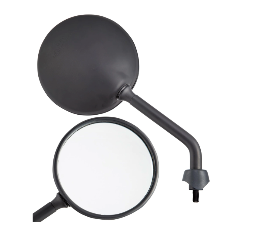 [PI656215B] Vespa GTS/GTV mirror "Shorty" right & left - diam 110mm mat black