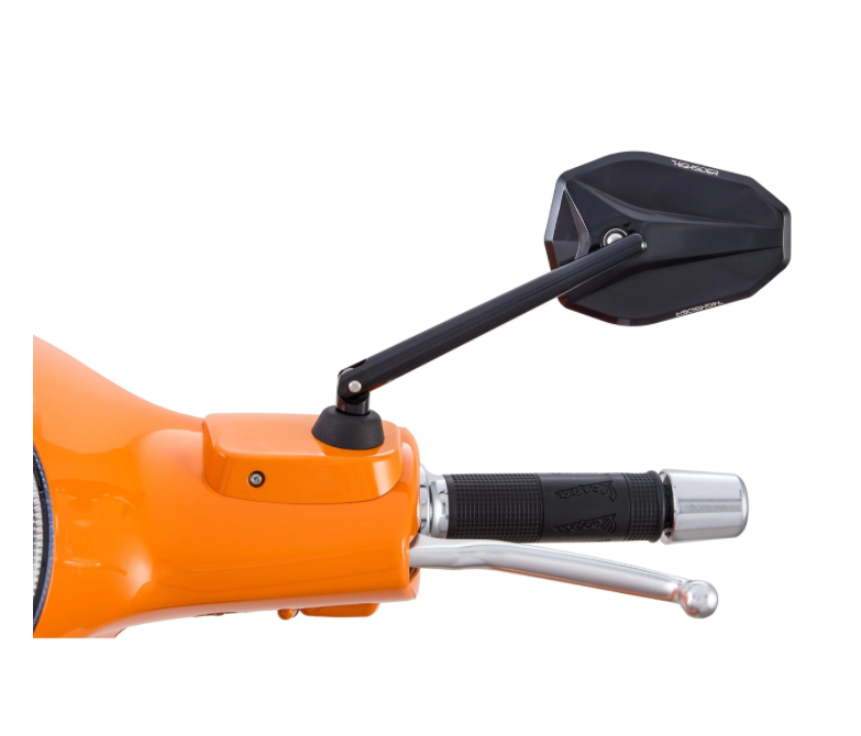 Vespa GTS/GTV Mirror Victory. right or left. trapeze. 117x83 mm Black