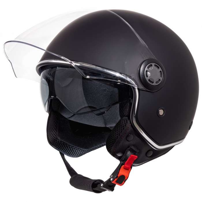 [605914M022M] VESPA VJ Double Visière Noir Mat 85/B