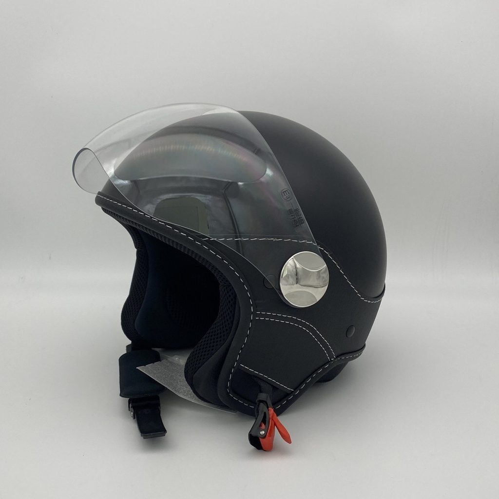 [LSJTBMXS1] Laura Smith Helmet - Jet Trendy - Simple Visor (Black Mat, XS)