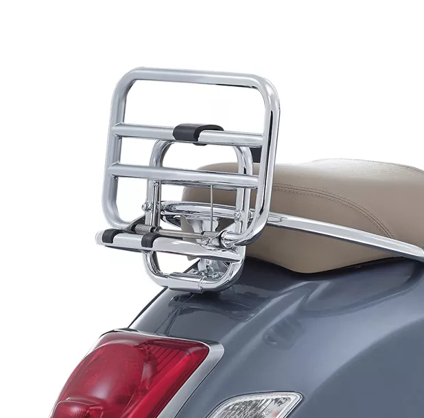 [606525M] Vespa porte-bagage arrière (repliable) Chrome GTS