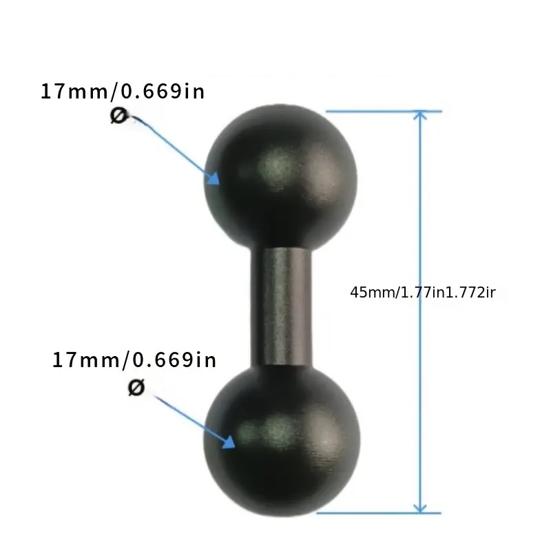 [J-17mm-17mm] Ball head Adapter  17mm - 17mm
