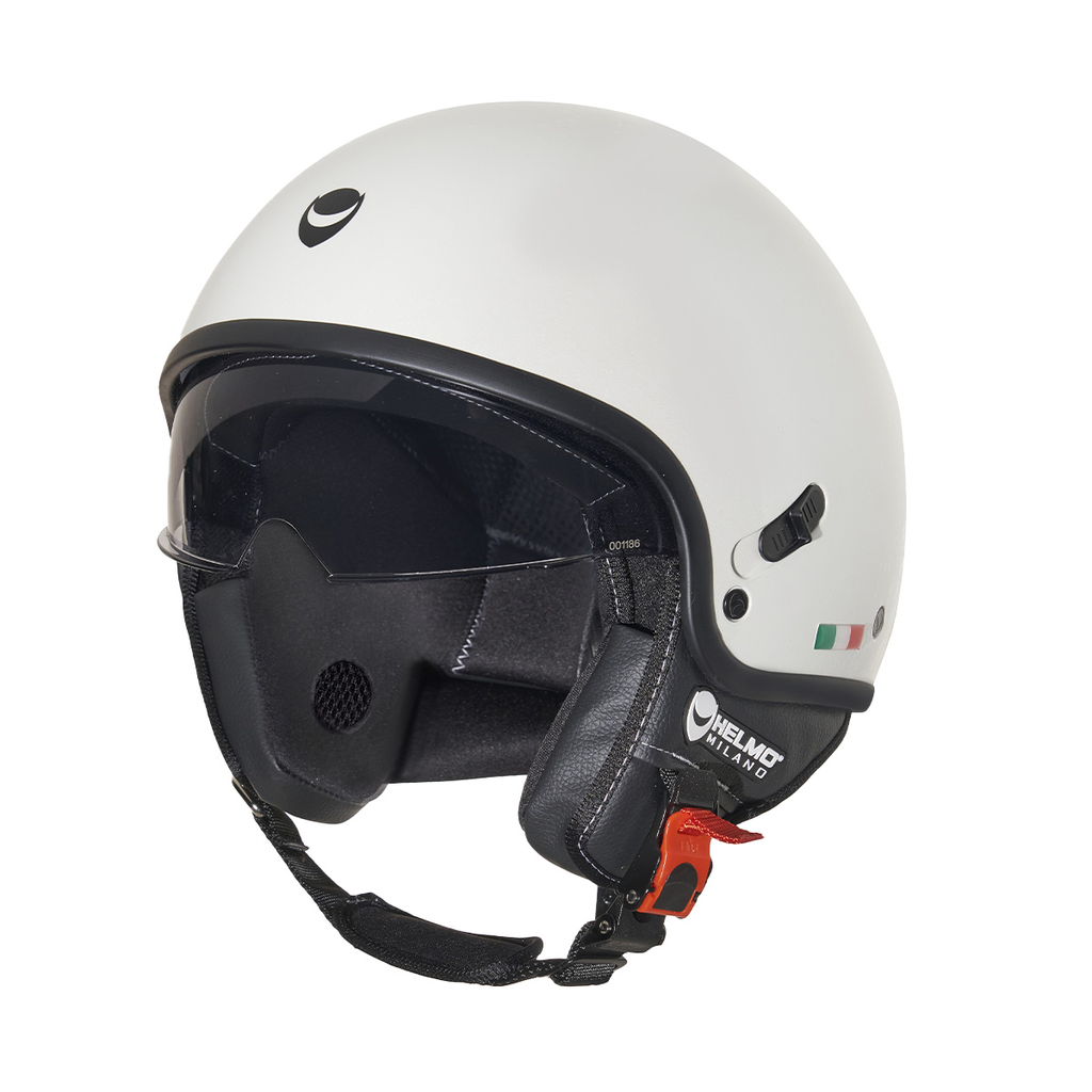 [puro slider] Helmo Milano - Puro Slider - inc. one visor white (black elements) (XL)