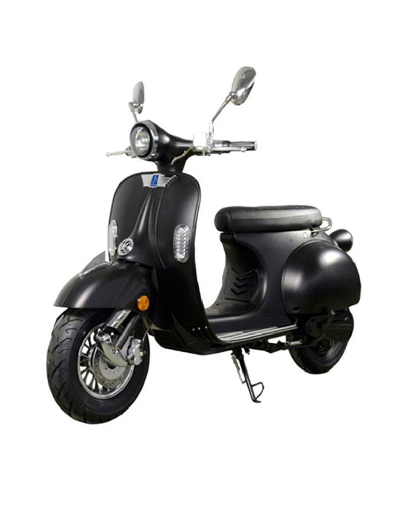 [yrAbm] YDRA Retro Long Range (50cc Classe A, Noir Mat)