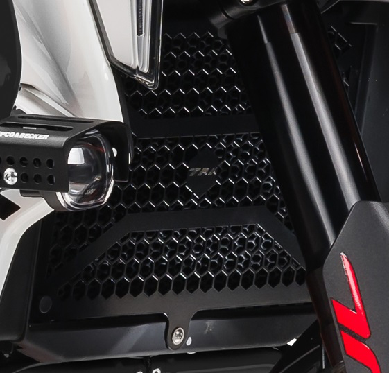 [2MT22700950004] RADIATOR GUARD BLACK RAL 9005 FOR TRK 702(X)