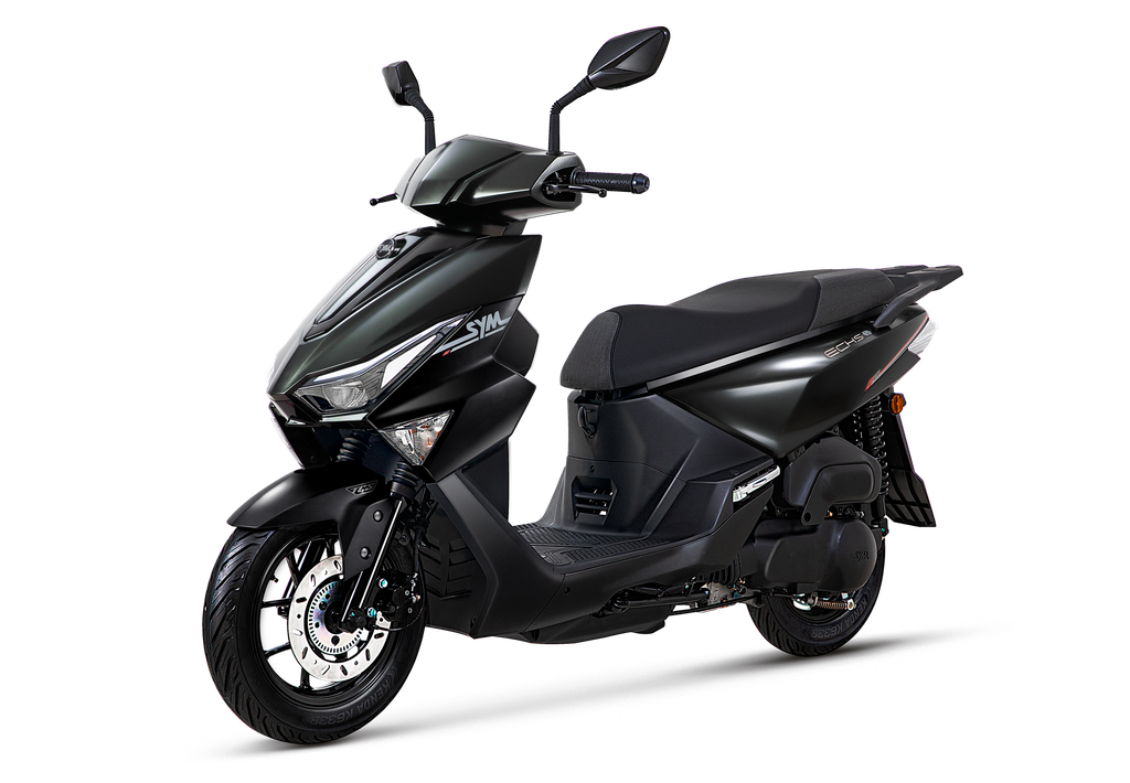 [ECHS12A-M6BK447U-BK5] SYM ECHS 125 (Zwart Mat)