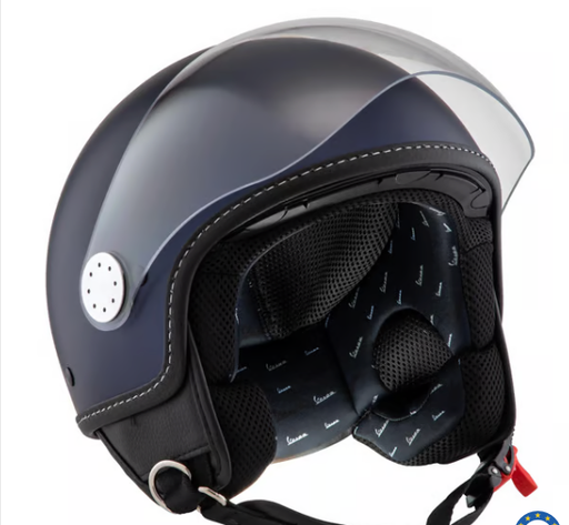 [607027M05BD] Vespa Visor Helm 3.0 BT  Blu Deep Opaco