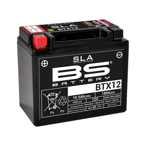 [300680] BS BATTERY SLA Battery Maintenance Free Factory Activated - BTX12